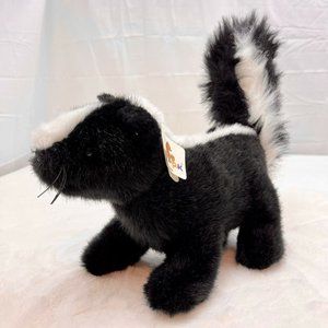 Unipak Classic Charms Forrest Skunk 11" Plush Stuffed Toy Black White